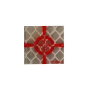 Reflective sign 20x20mm RED