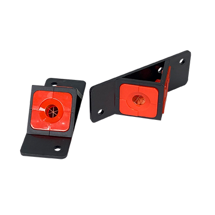 Double prism for monitoring for roads