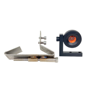 Prism for auscultation with support for railway track
